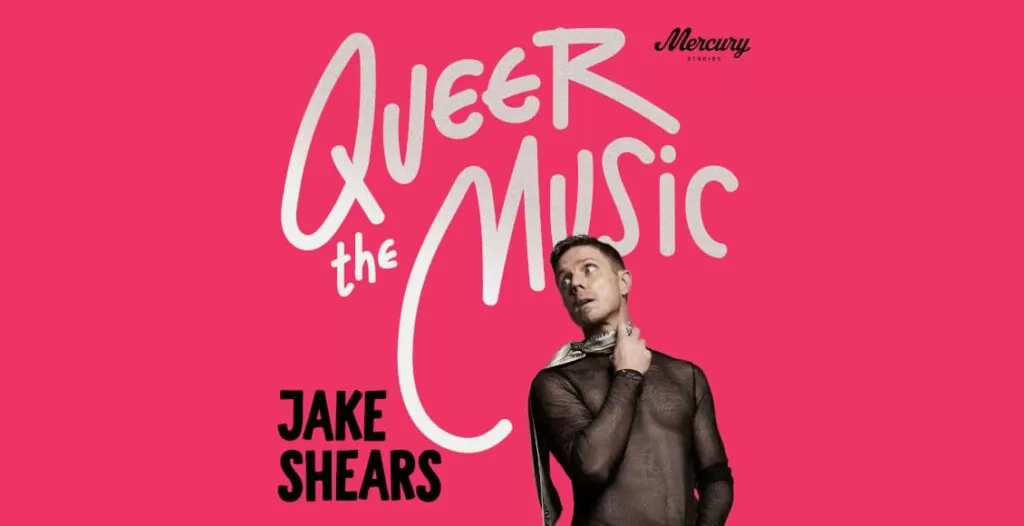 Podcast cover of Jake Shears hosting Queer The Music podcast