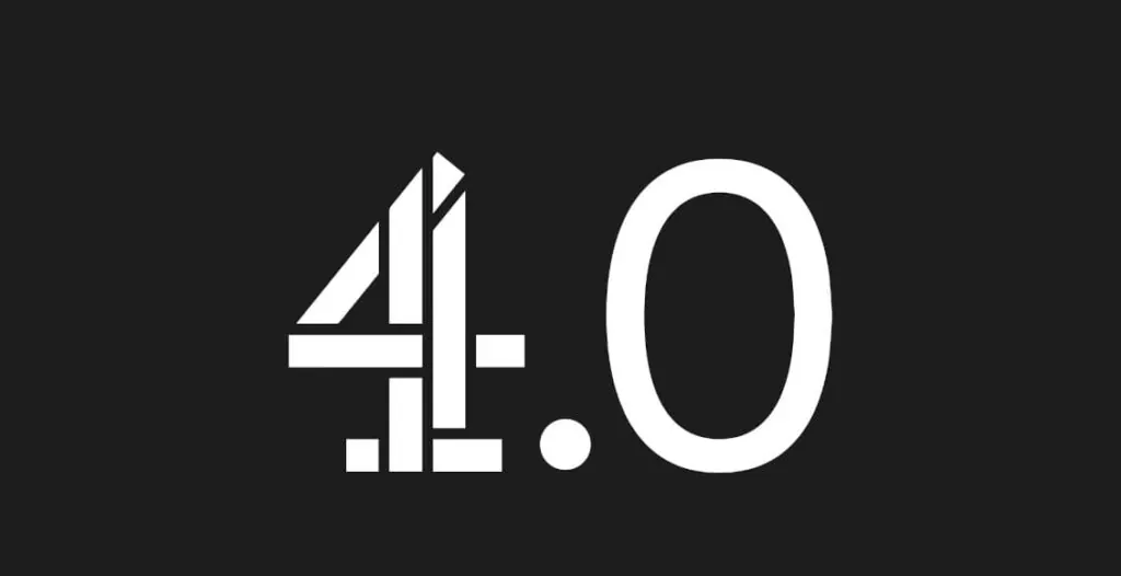 Channel 4 logo alongside Spotify icon representing the new video content partnership, young viewers engaging with digital content on mobile devices, Channel 4.0 youth culture programming stills.