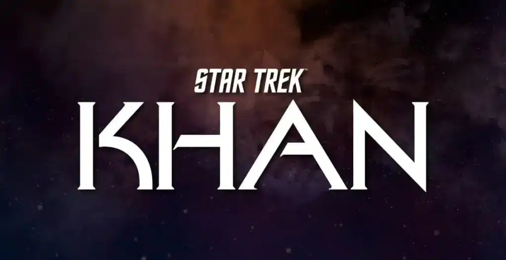 Star Trek Khan podcast cover featuring Khan Noonien Singh with Ceti Alpha V backdrop