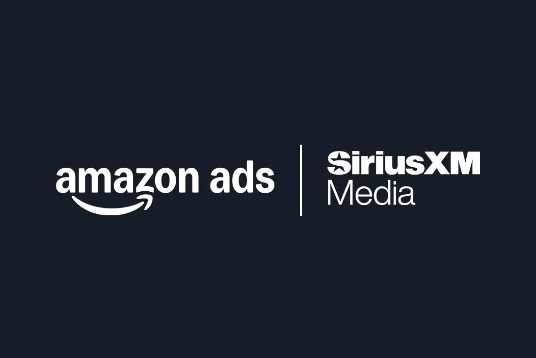 Amazon DSP and SiriusXM Media programmatic audio advertising partnership illustration