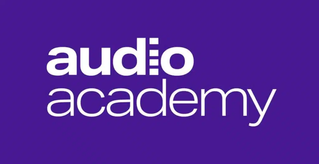 Logo of The Audio Academy – UK audio industry rebrand announcement