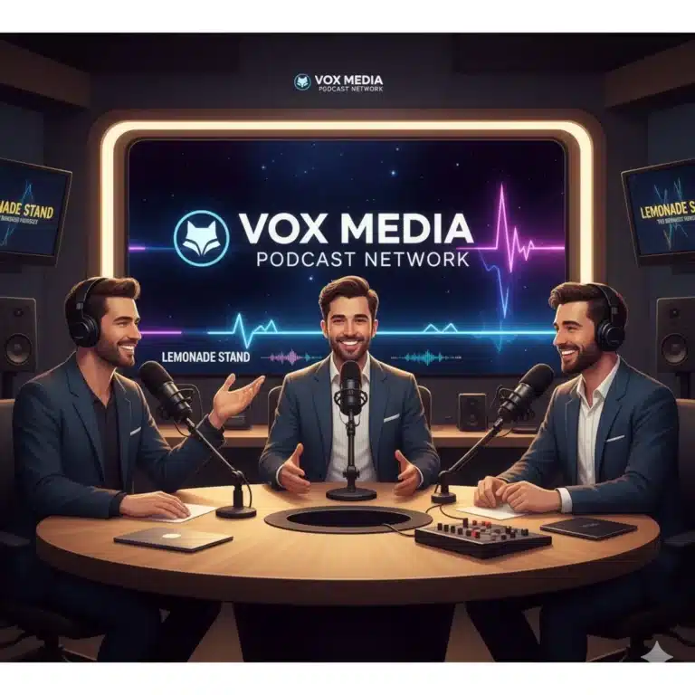 Vox Media Partners with Streamers Doug Wreden, Brandon Ewing, and Aiden McCaig for Hit Podcast “Lemonade Stand”