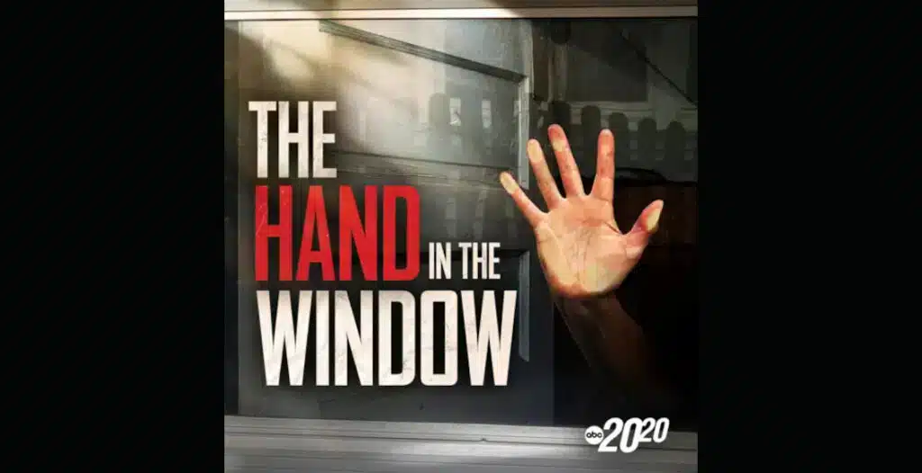 Podcast cover art for The Hand in the Window for ABC Audio true-crime series
