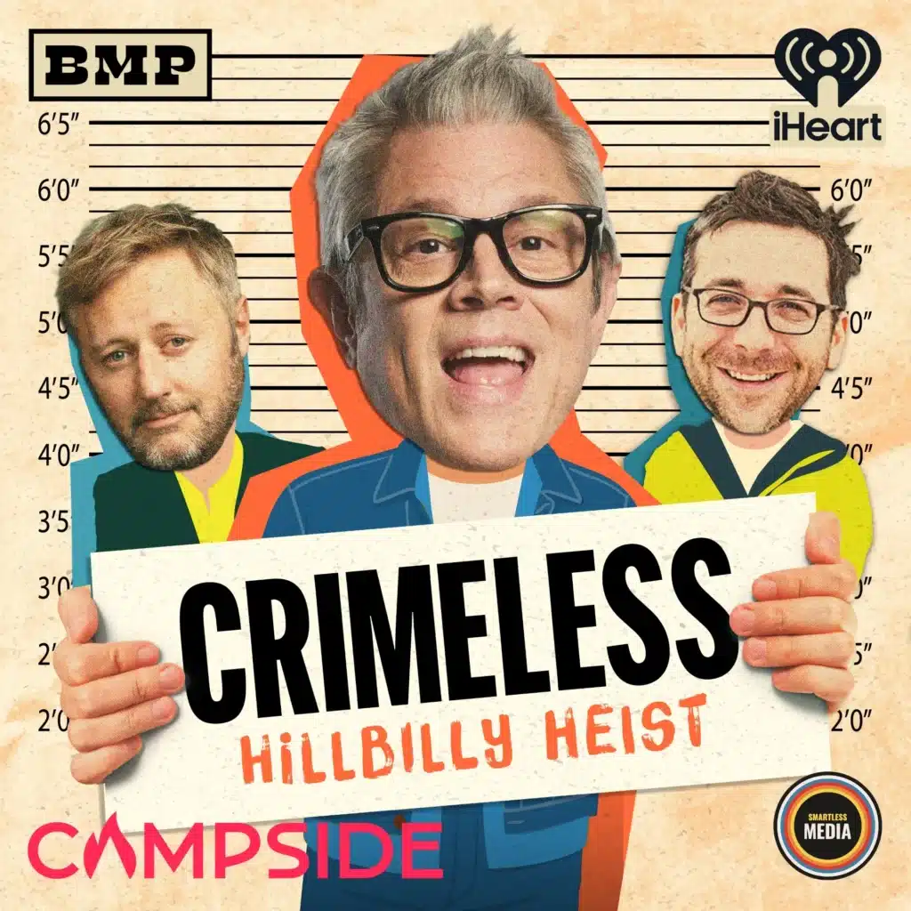 Podcast cover art of Johnny Knoxville hosting “CrimeLess” podcast