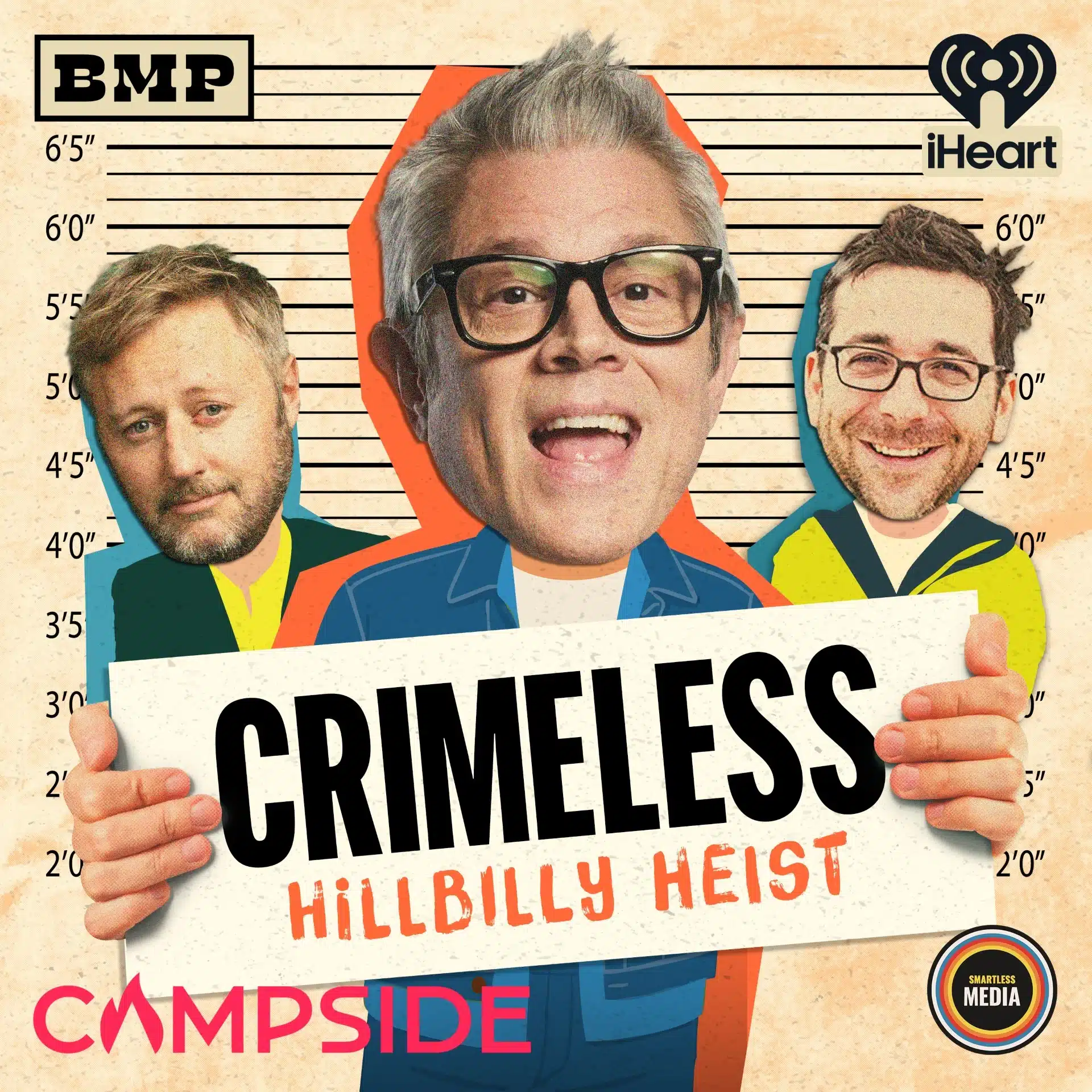 Podcast cover art of Johnny Knoxville hosting “CrimeLess” podcast