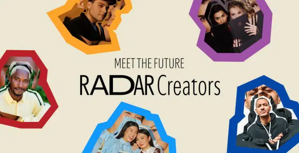 Spotify RADAR for Creators Class of 2025 banner featuring global podcasters and creators across multiple genres