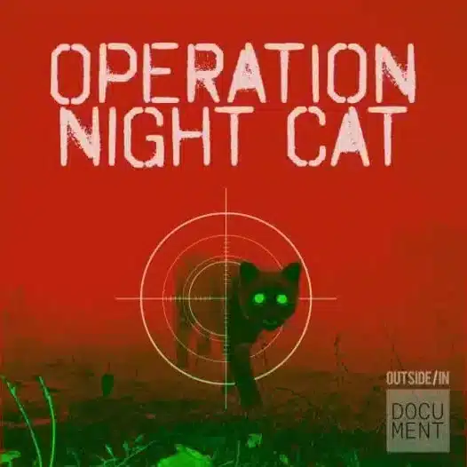 Operation Night Cat podcast cover artwork featuring NHPR investigative series on poaching and prison abuse