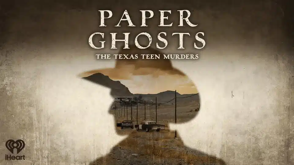“Podcast cover art for Paper Ghosts