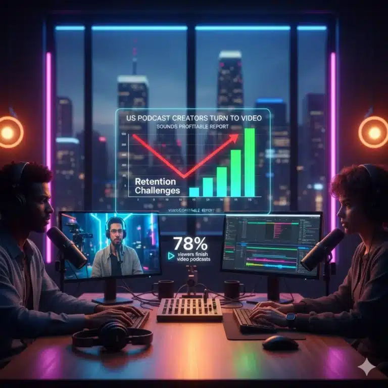 US Podcast Creators Turn to Video as Retention Challenges Rise — Sounds Profitable Report 2025
