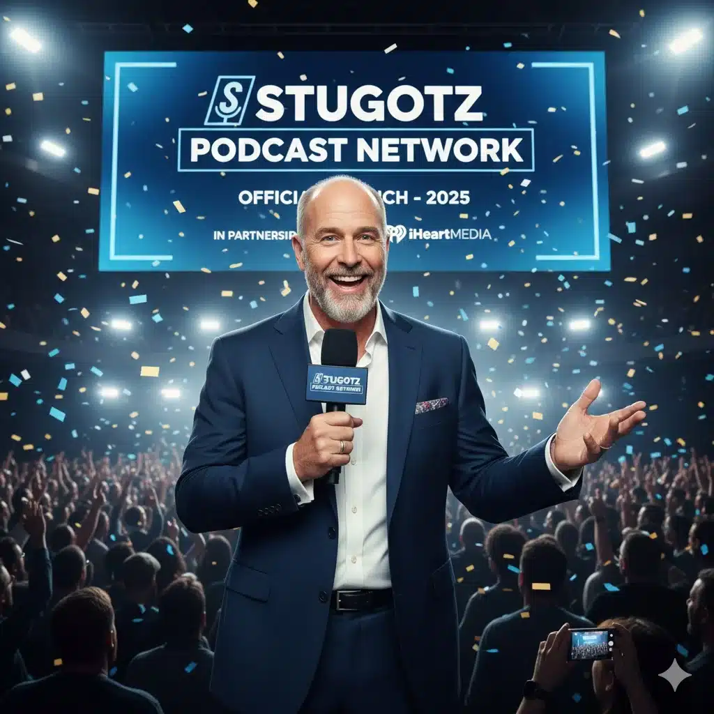 Jon Stugotz Weiner announcing the launch of the Stugotz Podcast Network following his iHeartMedia partnership