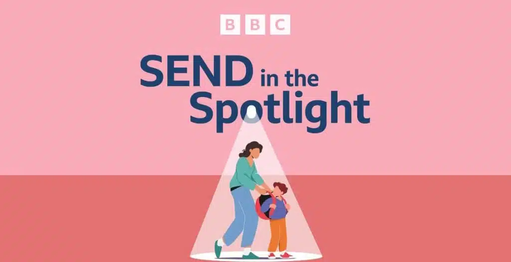 Podcast cover of Woman’s Hour SEND in the Spotlight podcast artwork highlighting special educational needs and disabilities discussion series