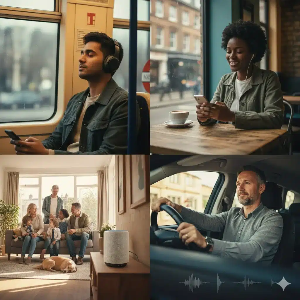 RAJAR MIDAS Autumn 2025 report highlighting UK audio listening growth across radio, podcasts, and music streaming