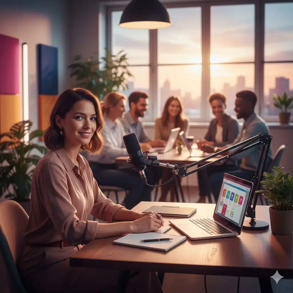 Steven Bartlett with Maggie Sellers Reum announcing FlightStory’s investment in Hot Smart Rich