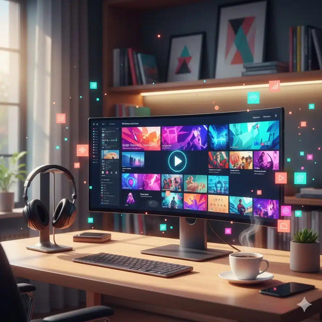 YouTube Recap 2025 interface showing personalized viewing insights and podcast highlights.