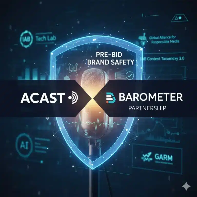 Acast & Barometer Introduce Pre-Bid Brand Safety for Programmatic Podcast Ads