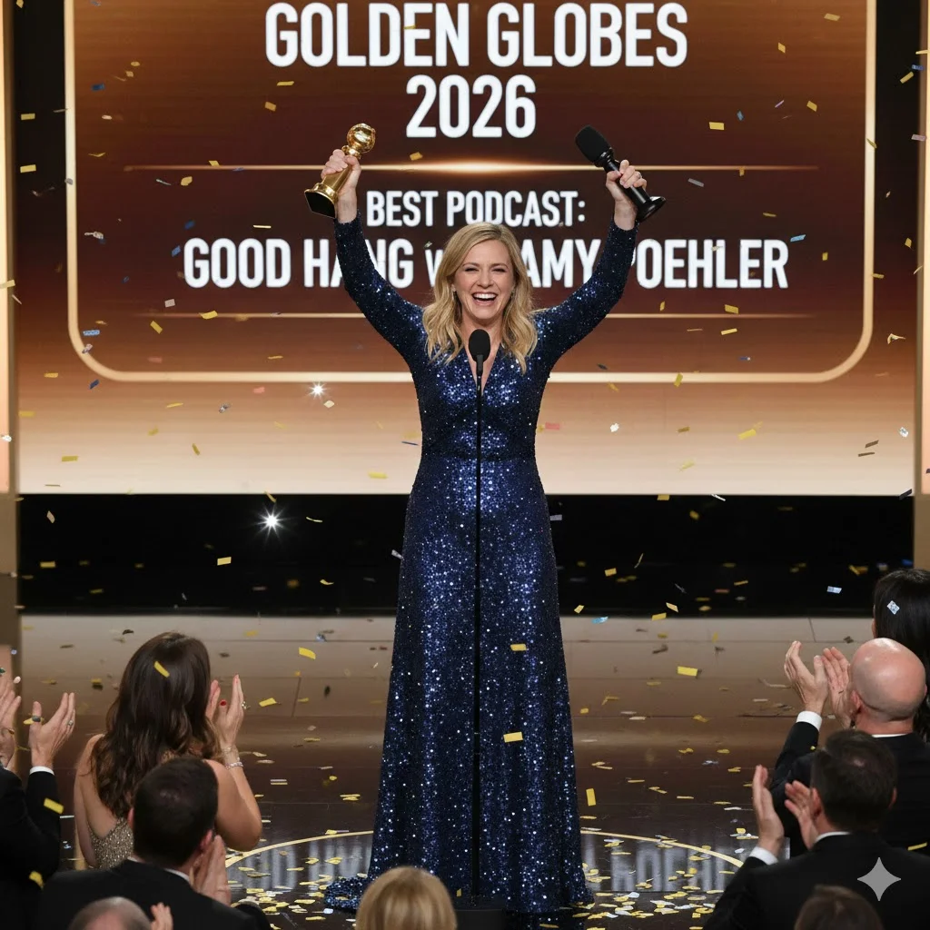 Amy Poehler Wins First-Ever Golden Globe for Best Podcast | Good Hang Makes History