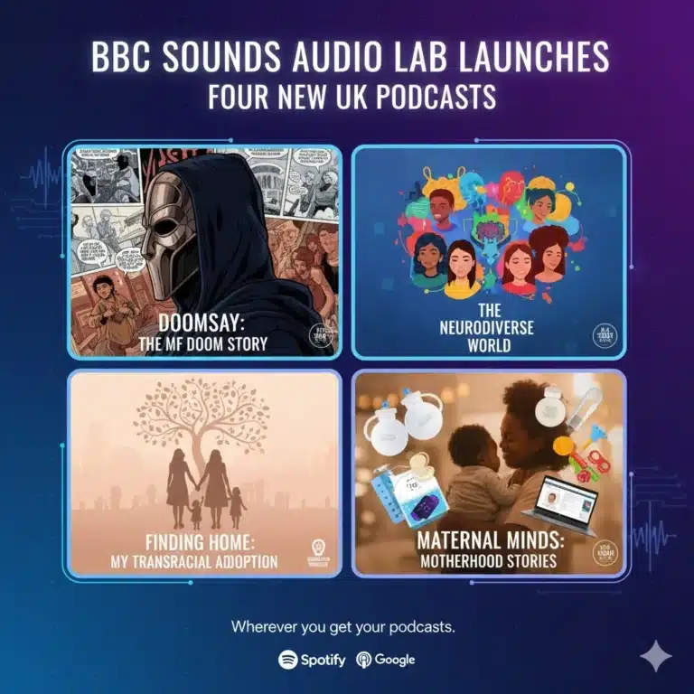 BBC Sounds Audio Lab Launches 4 New Podcasts Exploring Hip-Hop, Neurodiversity, Identity & Motherhood