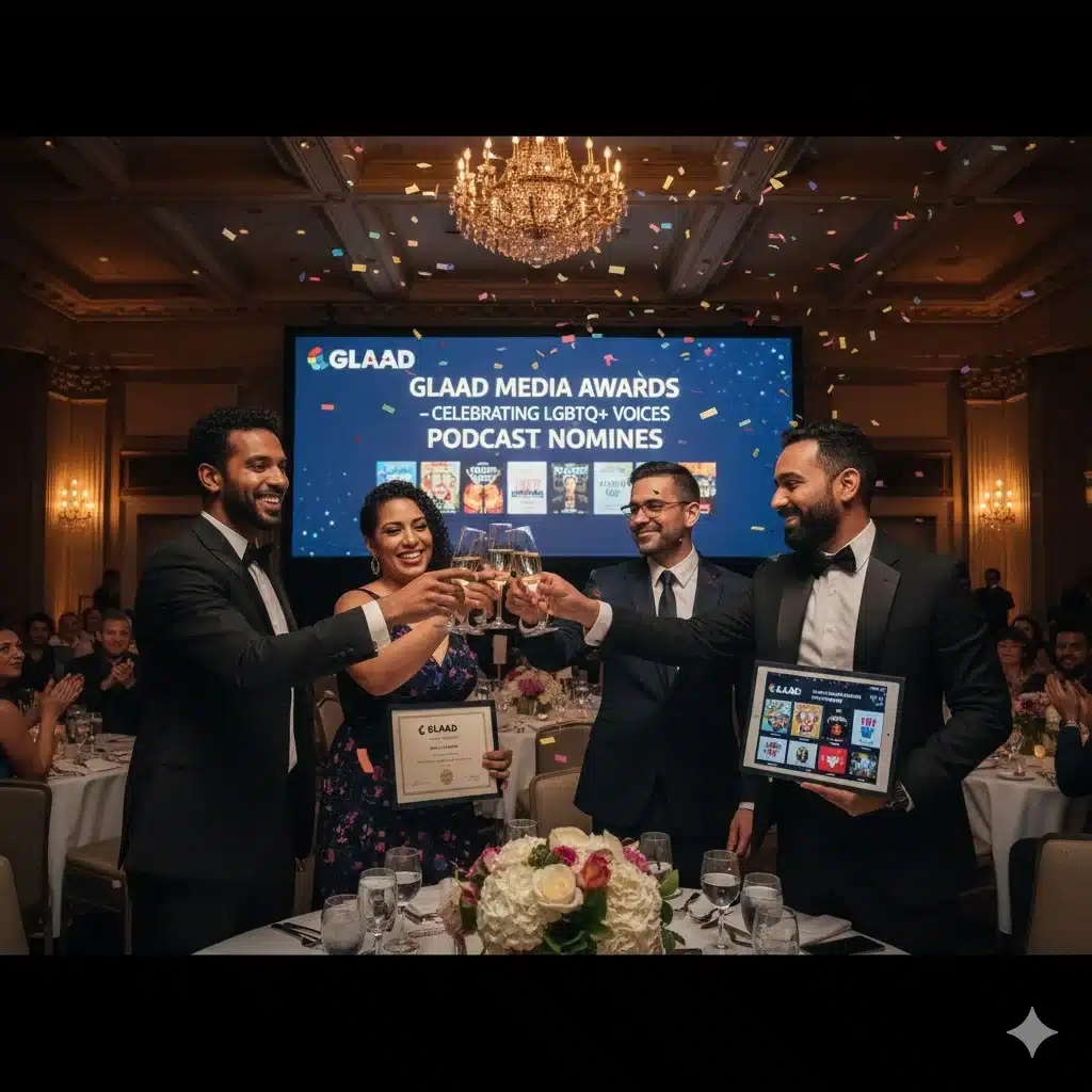 GLAAD Media Awards 2026 podcast nominees celebrating LGBTQ+ voices and inclusive storytelling