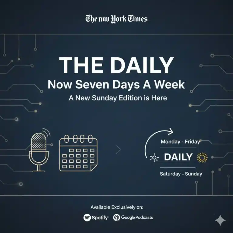 The New York Times Expands ‘The Daily’ Podcast to Seven Days a Week