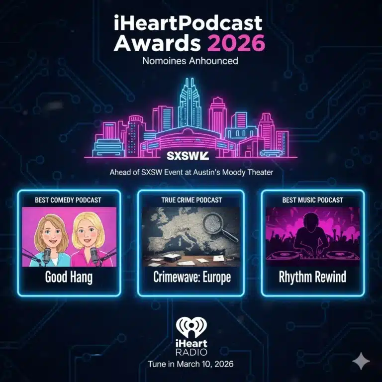 iHeartPodcast Awards 2026: Full Nominee List, Podcast of the Year Voting & SXSW Event Details