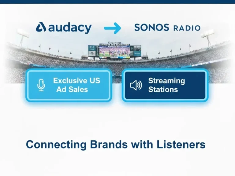 Audacy Becomes Exclusive U.S. Ad Sales Partner for Sonos Radio, Expands Digital Audio Reach