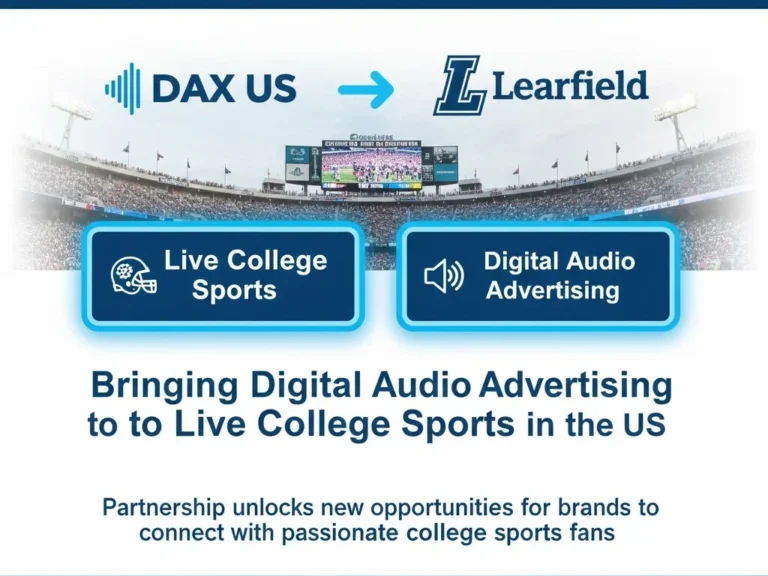 DAX US Partners with Learfield to Launch Live College Sports Audio Ads in 2026