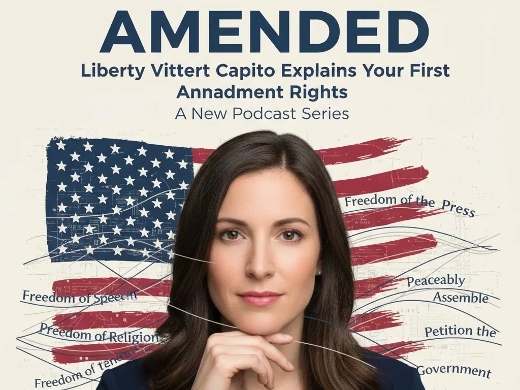 Liberty Vittert Capito hosting Amended podcast series explaining US First Amendment rights