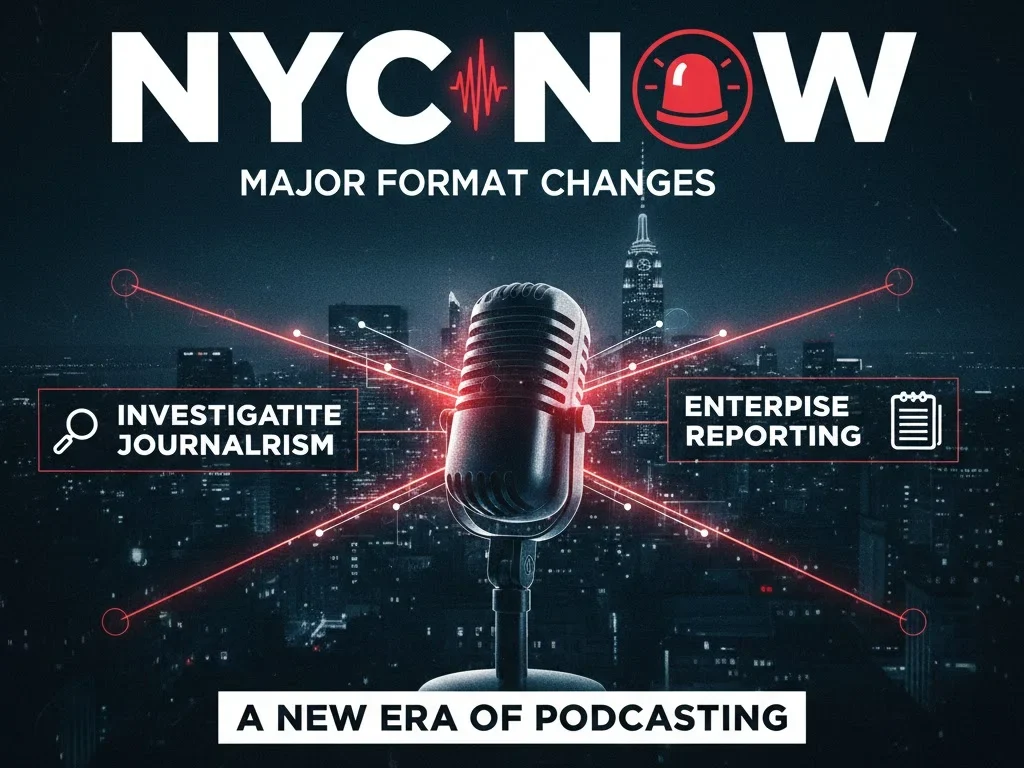 New York Public Radio announces major format changes to NYC Now podcast focusing on investigative journalism and enterprise reporting