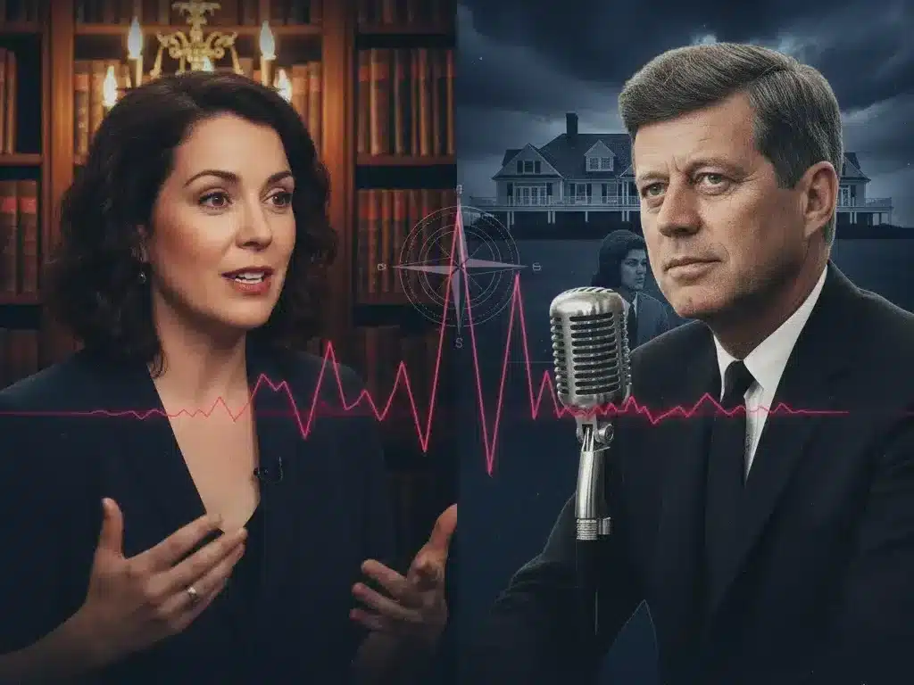 Queens, Kings and Dastardly Things podcast hosts Kate Lister and Robert Hardman discussing the Kennedy dynasty