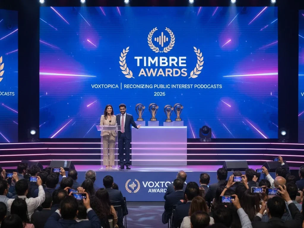 Voxtopica launches Timbre Awards to recognise public interest and civic-focused podcasts in 2026