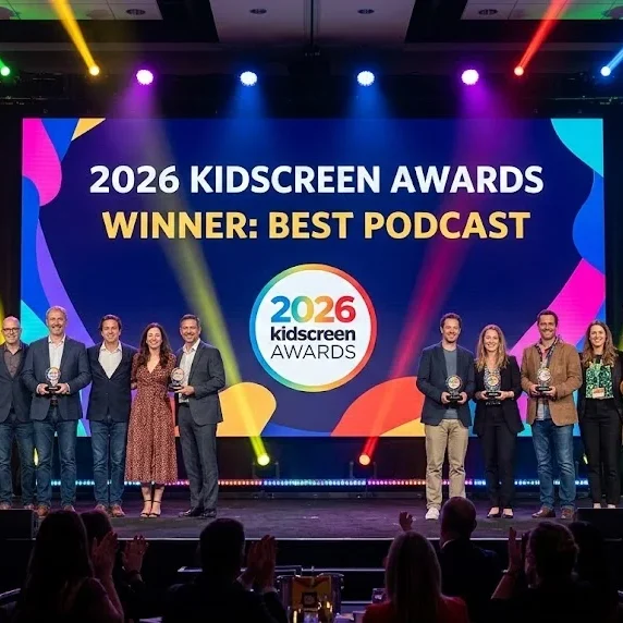 Live From Mount Olympus and Work It Out Wombats win Best Podcast at 2026 Kidscreen Awards ceremony in San Diego