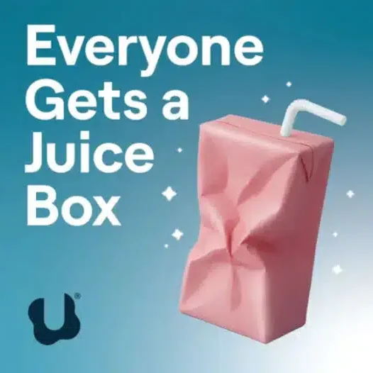 Podcast cover of Everyone Gets a Juice Box Podcast