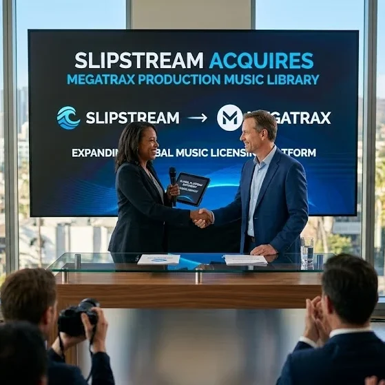 Slipstream acquires Megatrax production music library expanding global music licensing platform.
