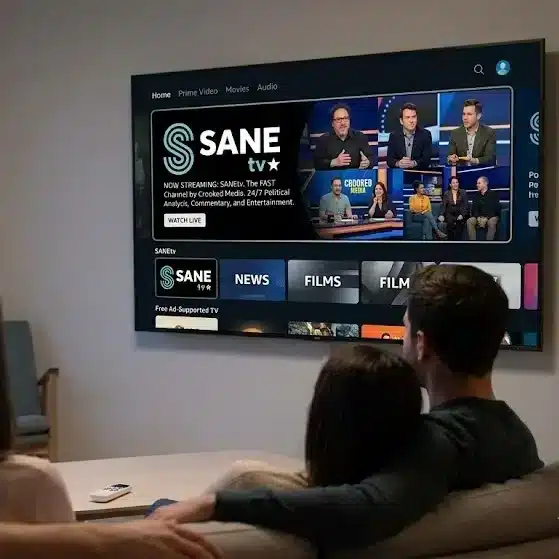 Crooked Media Expands Into Television With Launch of New FAST Channel SANEtv