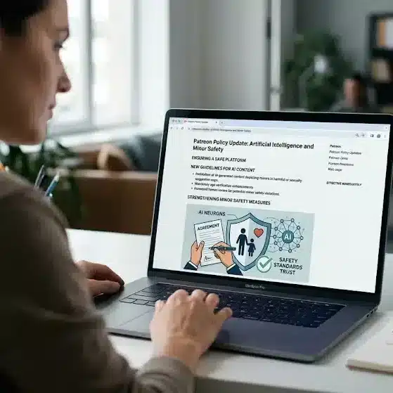 Patreon platform policy update on AI and minor safety