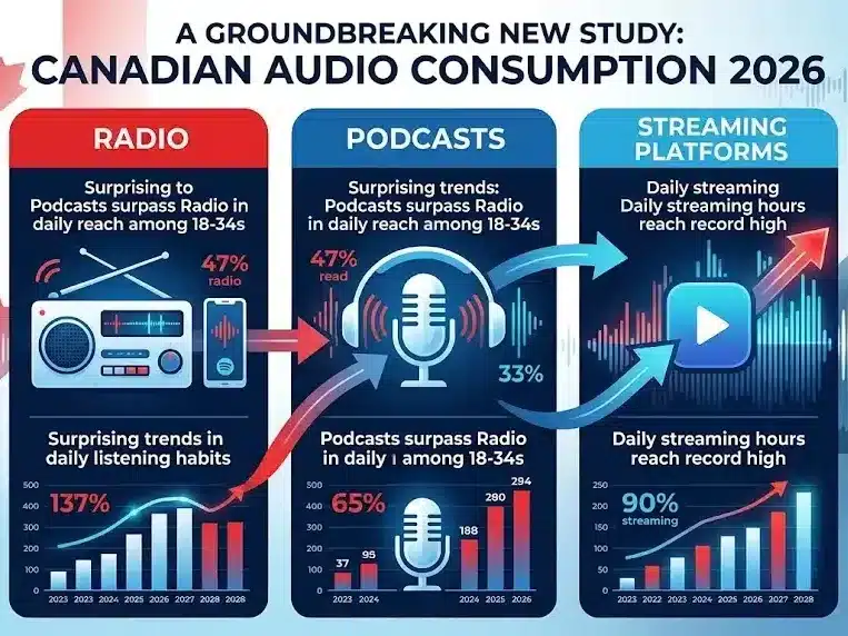 Canada Audio Trends 2026: New Study Reveals How Podcasts and Radio Shape Daily Life