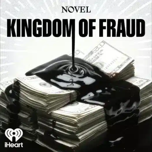 Promotional artwork for Kingdom of Fraud podcast