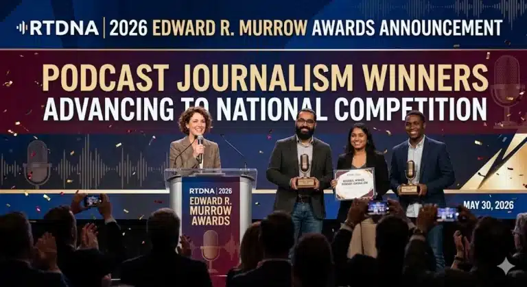 RTDNA Announces 2026 Regional Edward R. Murrow Award Winners; 34 Podcasts Advance to National Competition